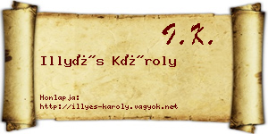 Illyés Károly névjegykártya